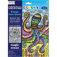 Ooly Peinture à l'eau - Océan magique - Couleurs cachées - Jeu créatif