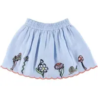 Stella McCartney Kids Jupe - Bleu Clair av. Broderie - - 5 ans (110) - Jupe