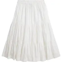 Ralph Lauren Jupe - Tissé Maxi Jupe - Blanc - - 16 ans (176) - Jupe