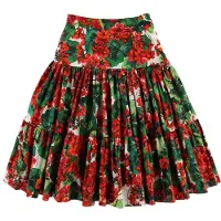 Dolce&Gabbana Jupe - Portofino - Rouge/Vert av. Fleurs - - 5 ans (110) - Jupe