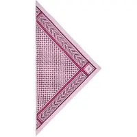 Lala Berlin Écharpe - 162x85 - Triangle Treillis M - Fuchsia Ros - - UneTaille - Écharpe