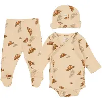 VACVAC Boîte Cadeau - Pantalon av. Pieds/Bonnet/Body m/l - Rib - - - 68/74 - Body M/L
