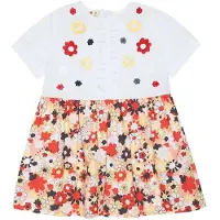 MARNI Robe - Blanc/Rose av. Fleurs - - 2 ans (92) - Robe