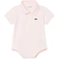 Lacoste Body m/c - Pique - Flamingo av. Logo - - 12 mois - Body M/C