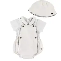 Emporio Armani Set - Body/Salopette/Intimidation - Blanc - - 3 mois - Body M/C