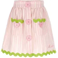 Moschino Jupe - Rose à Rayures/Vert Fluo - - 5 ans (110) - Jupe