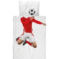 Snurk Literie - Adulte - Rouge Joueur de football - - Adulte - Literie - Adulte
