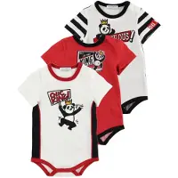 Dolce&Gabbana Bodies m/c - 3 Pack - Blanc/Rouge av. Panda - - 12-18 mois - Body M/C