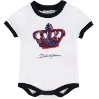 Dolce&Gabbana Body m/c - Blanc av. Couronne - - 12-18 mois - Body M/C