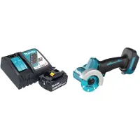 Makita DMC 300 RG1 Meuleuse d'angle sans fil 18 V 76 mm Brushless + 1x batterie 6,0 Ah + chargeur