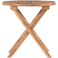 vidaXL Table de jardin pliante 45x45x45 cm bois massif teck