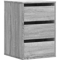 vidaXL Commode Gris Sonoma 40x41x58 cm Bois composite