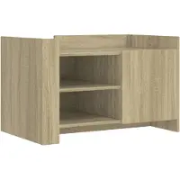 vidaXL Table basse chêne Sonoma 80x50x50 cm bois composite
