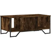 vidaXL Table basse chêne fumé 100x51x40 cm bois composite