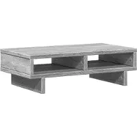 vidaXL Support d'écran Gris Sonoma 50x27x15 cm Bois composite