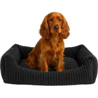 Odol-Plusz Lit pour chien Coussin pour chien Canapé pour chien Lit pour chat Panier pour chien matelassé 95x75cm