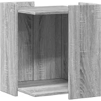 vidaXL Bac à litière Gris Sonoma 42x42x51 cm Bois composite