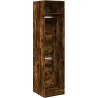 vidaXL Armoire chêne fumé 50x50x200 cm Bois composite