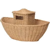 Ferm Living Panier de stockage - Braided Ark - 60x41x30 cm - Nat - - UneTaille - Rangement
