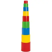 Dantoy Tasses de Construction - 9 pièces - 51 cm - - UneTaille - Blocs Empilables