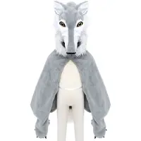 Great Pretenders Déguisement - Loup encapuchonné - Gris - - 2-3 ans (92-98) - Costumes