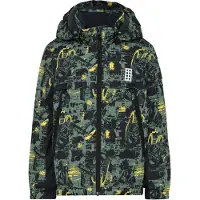 Lego Wear Manteau d'Hiver LEGO Ninjago - LWJesse 603 - Dark Khaki - - 4 ans (104) - Veste d'Hiver
