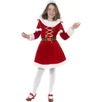 Smiffys Déguisement - Petite Mademoiselle Santa - - 10-12 ans (140-152) - Costumes