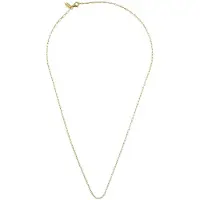 Design Letters Collier - Square Lien - 40 cm - Plaqué Or 18 cara - - UneTaille - Bijoux