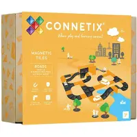 Connetix Kit d'aimants - 16 Parties - Pack Rampes et intersectio - - UneTaille - Jouets Magnétiques