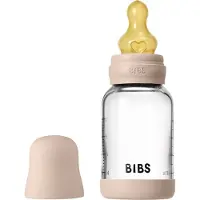 BIBS Baby Glass Bottle Round Latex biberon anti-coliques Blush 1 pcs