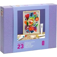 Djeco Atelier créatif 23 pour adultes Peinture Fleurs,