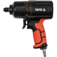 YATO YT-09544 - Clé à cliquet pneumatique - Noir - Orange - 1/2 pouce - 7000 tr/min - 1700 Nm - 198 l/min