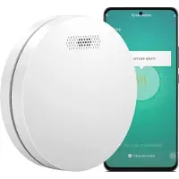 Aroha Smart Connect & Link Détecteur de Fumée Interconnecté WiFi - Batterie de 10 Ans - Alarme Incendie Connecté Avec Smart Life & Tuya