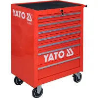 YATO Chariot d'atelier avec 7 tiroirs, capacité de charge de 300 kg