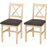 Mendler Chaise de salle à manger -F77 (lot de 2)
