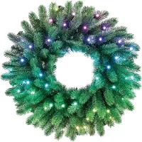 Twinkly Lumières De Noël Pre Lit Wreath 50 Rgb Led