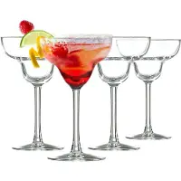 Alpina Margarita Verres set de 4 pièces - Verres à cocktail pour margarita et boissons exotiques - verre clair - 250 ml