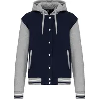 Kariban Pack 5 Blouson Teddy ? capuche Unisexe Oxford Grey/Navy/White - Kariban K4003 - Taille 3XL