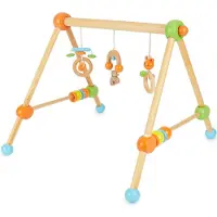 Bieco Mon premier portique en bois pastel