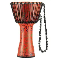 Meinl Travel Series 10 Inch Djembe Synthetic Head Pharaohs Script