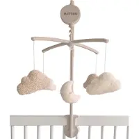 Nattou Mobile Musicale Teddy Bouclette - Nuage De Lune - Beige - Beige