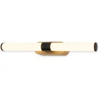Briloner RUNT LED Badleuchte - Schwarz, Holz (690 lm)