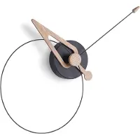 Nomon Pico Horloge Murale Black Oak