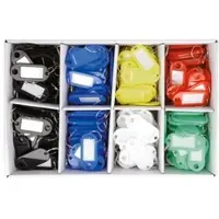 Westcott Porte-clés assortis, 200 pcs., Multicolore