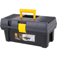 VOREL Boîte à outils en plastique de 16 pouces avec compartiment intérieur