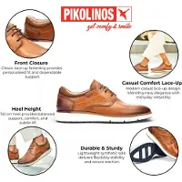 Pikolinos Chaussure de sport à lacets 'Manacor' marron / rouge foncé