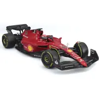 Bburago Véhicules Miniatures Die Cast 1/18 Ferrari - 2022 Formule 1 - Avec Casque #Leclerc