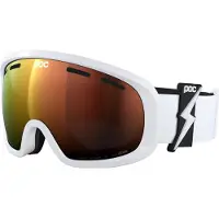 POC - Masque de ski - Fovea Mid Blixten White/Partly Sunny Orange - Blanc