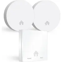 Elro FF4610 Kit anti-incendie design - 2X Détecteur de fumée ultra-plat & Détecteur de monoxyde de carbone ultra-plat avec pile de 10 ans - Conforme à la norme européenne EN14604 et EN50291, 3 pièces