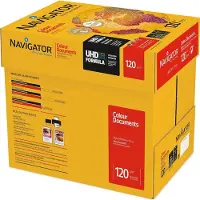 Navigator Colour Documents - Blanc - A4 (210 x 297 mm) - 120 g/m² - 250 feuille(s) papier uni (pack de 8)